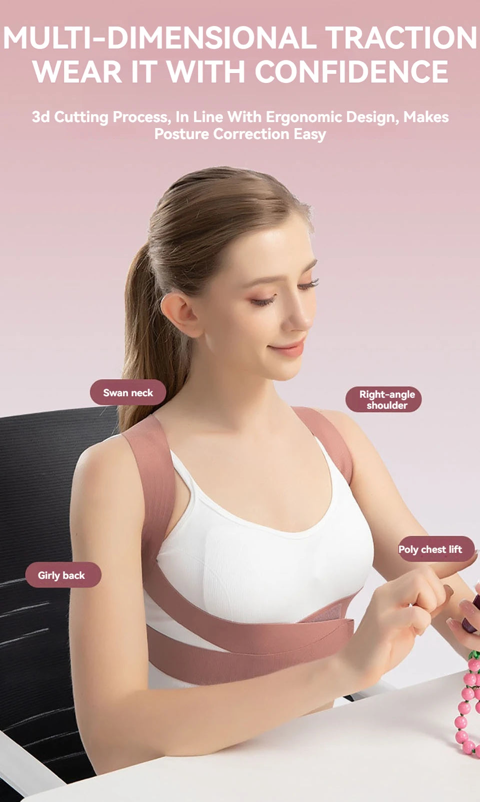 Invisible Posture Corrector Back Brace - Posture Support for Women & Men