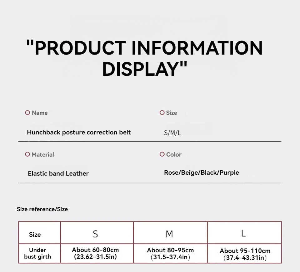 Invisible Posture Corrector Back Brace - Posture Support for Women & Men