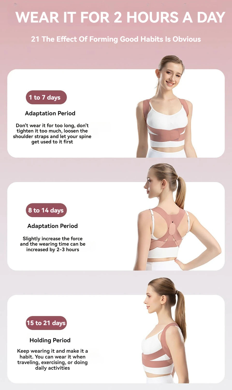 Invisible Posture Corrector Back Brace - Posture Support for Women & Men